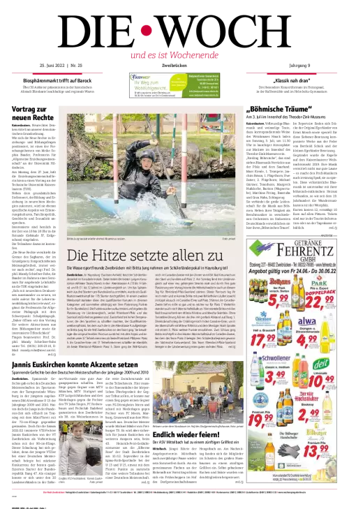 DieWoch Zweibrücken Cover