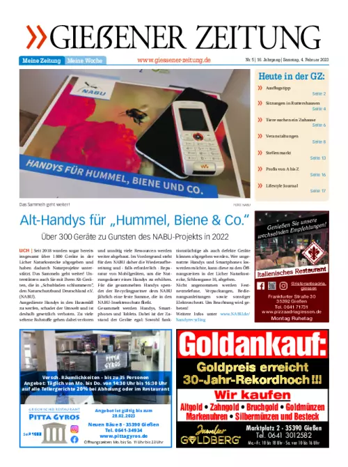 Gießener Zeitung Cover