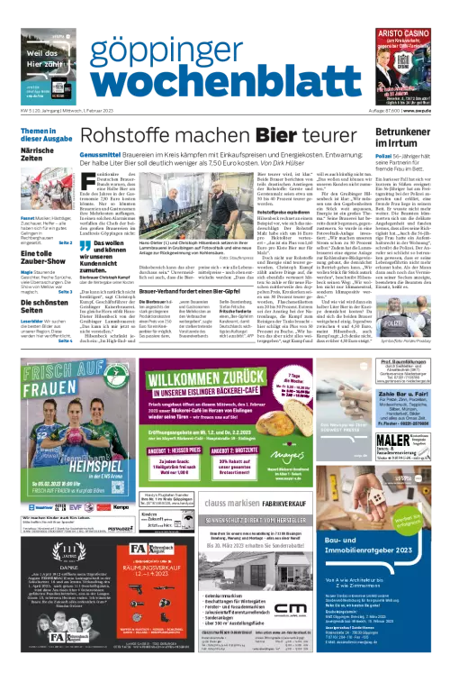 Göppinger Wochenblatt Cover
