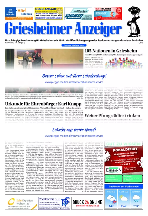 Griesheimer Anzeiger Cover