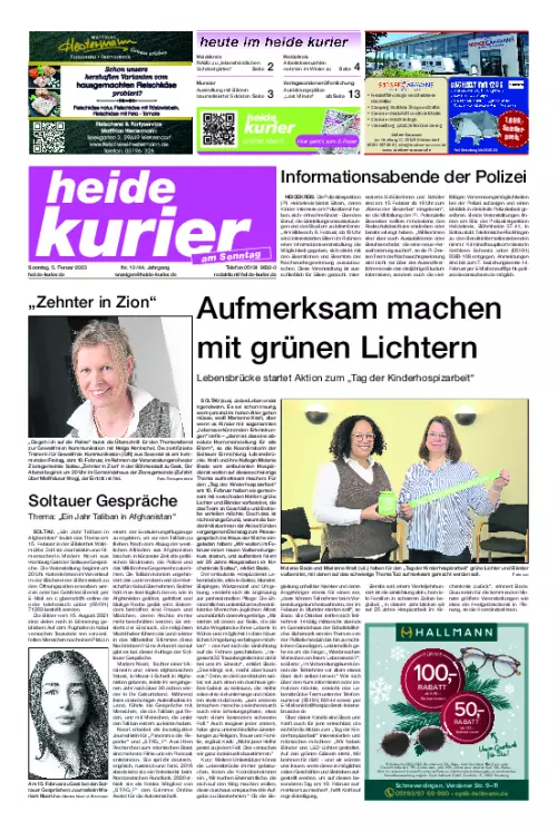 Heide Kurier am Sonntag Cover