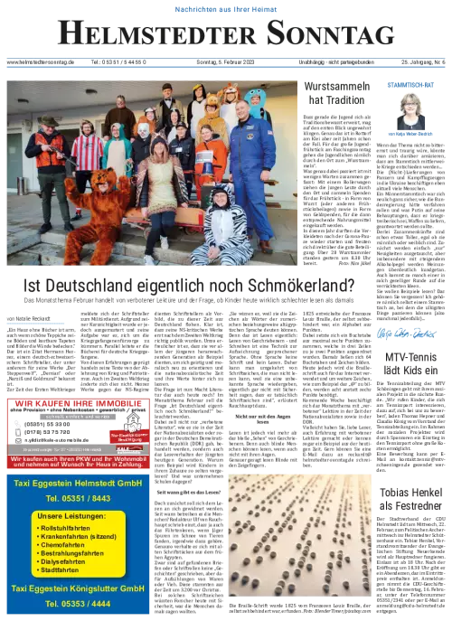 Helmstedter Sonntag Cover