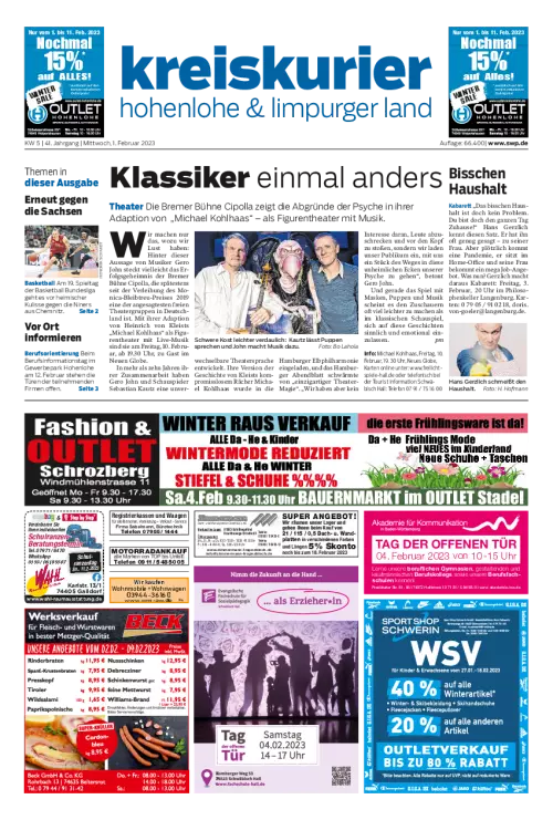 Kreiskurier Hohenlohe & Limpurger Land Cover