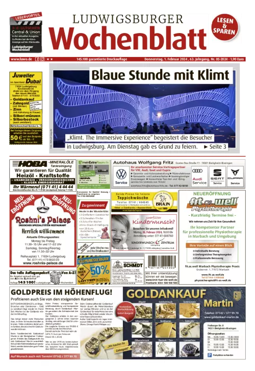 Ludwigsburger Wochenblatt Cover
