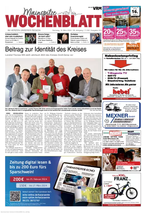 Mainspitze Wochenblatt Cover