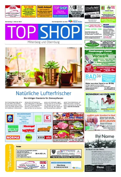 TOP SHOP Wochenzeitung Cover