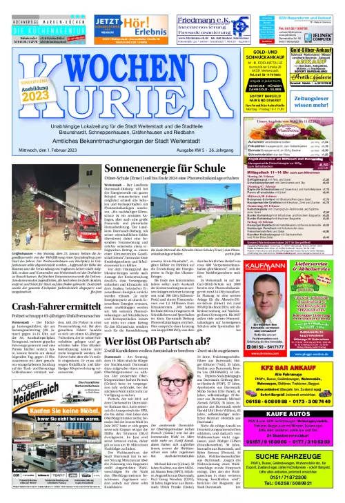 Wochen-Kurier Weiterstadt Cover