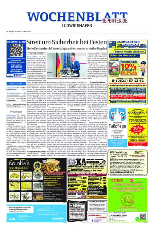Wochenblatt Ludwigshafen Cover