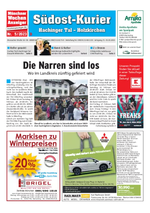 Wochenblatt - Südost-Kurier D Cover